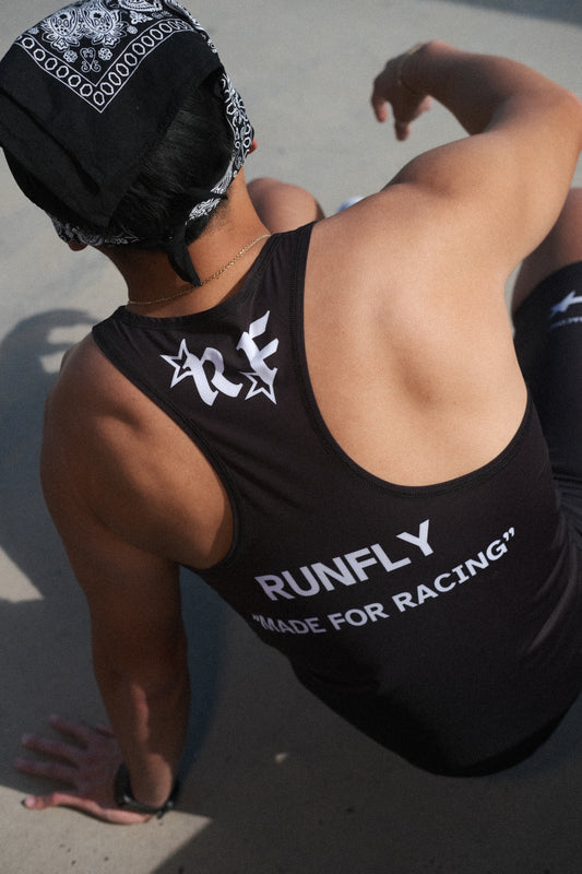 Black Race Singlet