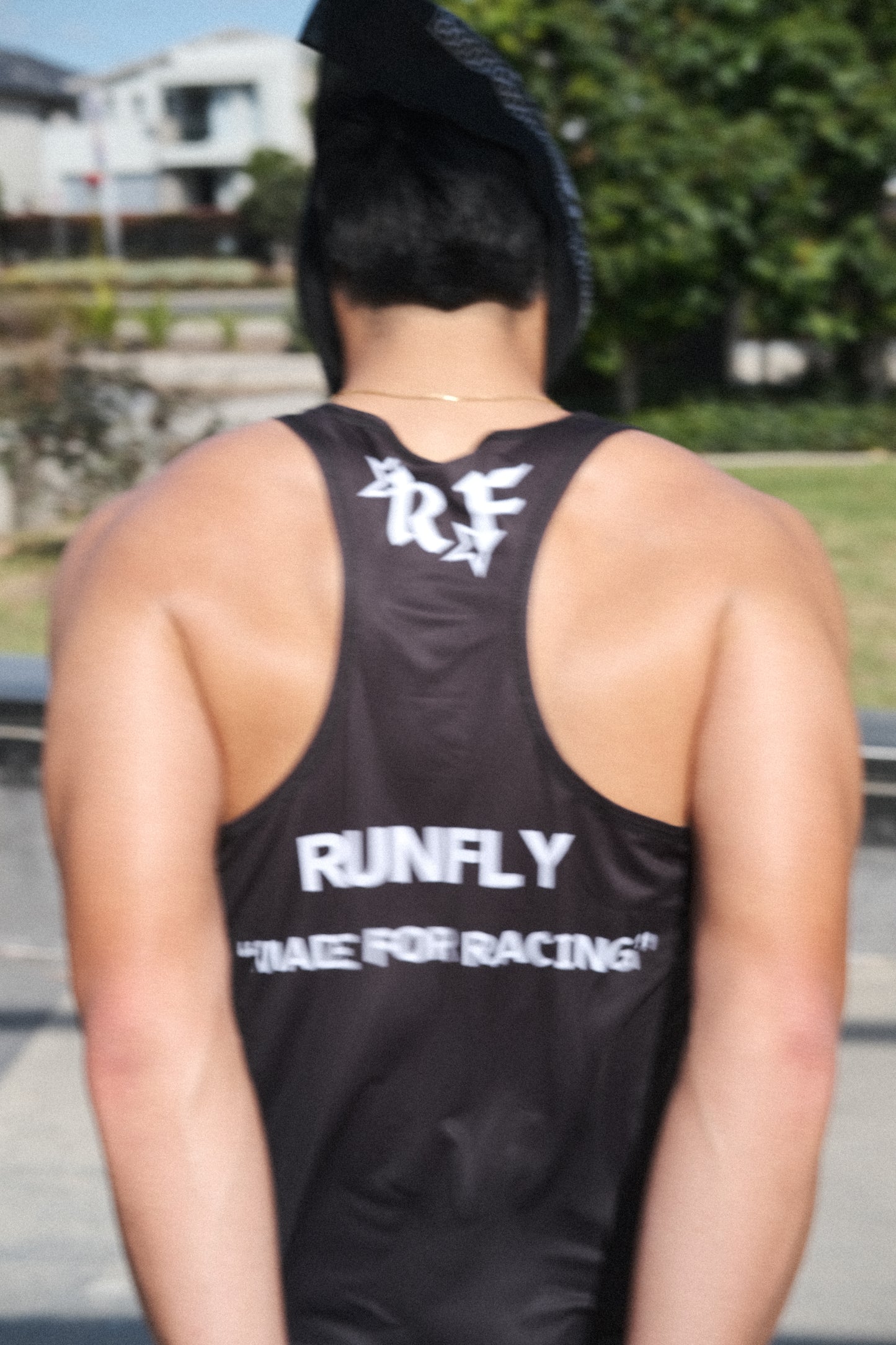 Black Race Singlet